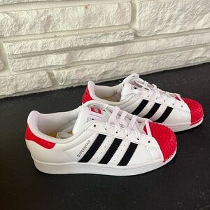Adidas LEGO x Superstar J cloud white red BRAND NEW IN BOX